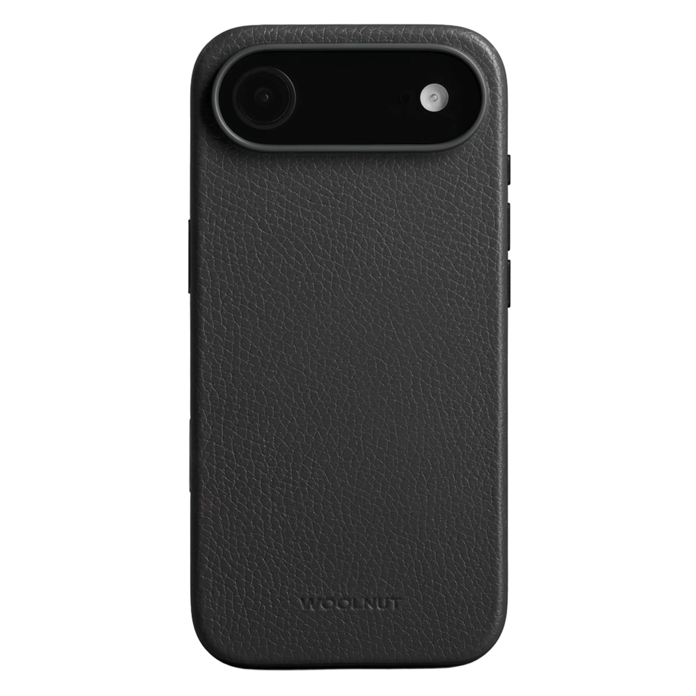 WOOLNUT Läderfodral för iPhone Air Svart