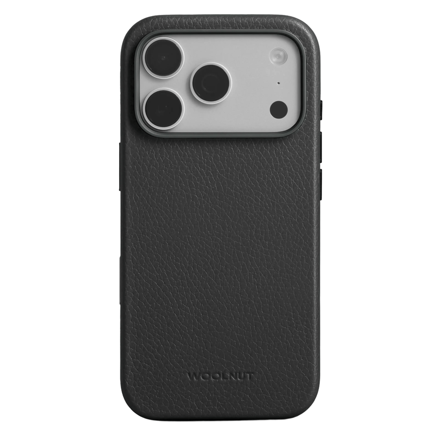 WOOLNUT Läderfodral för iPhone 17 Pro / 18 Pro Svart