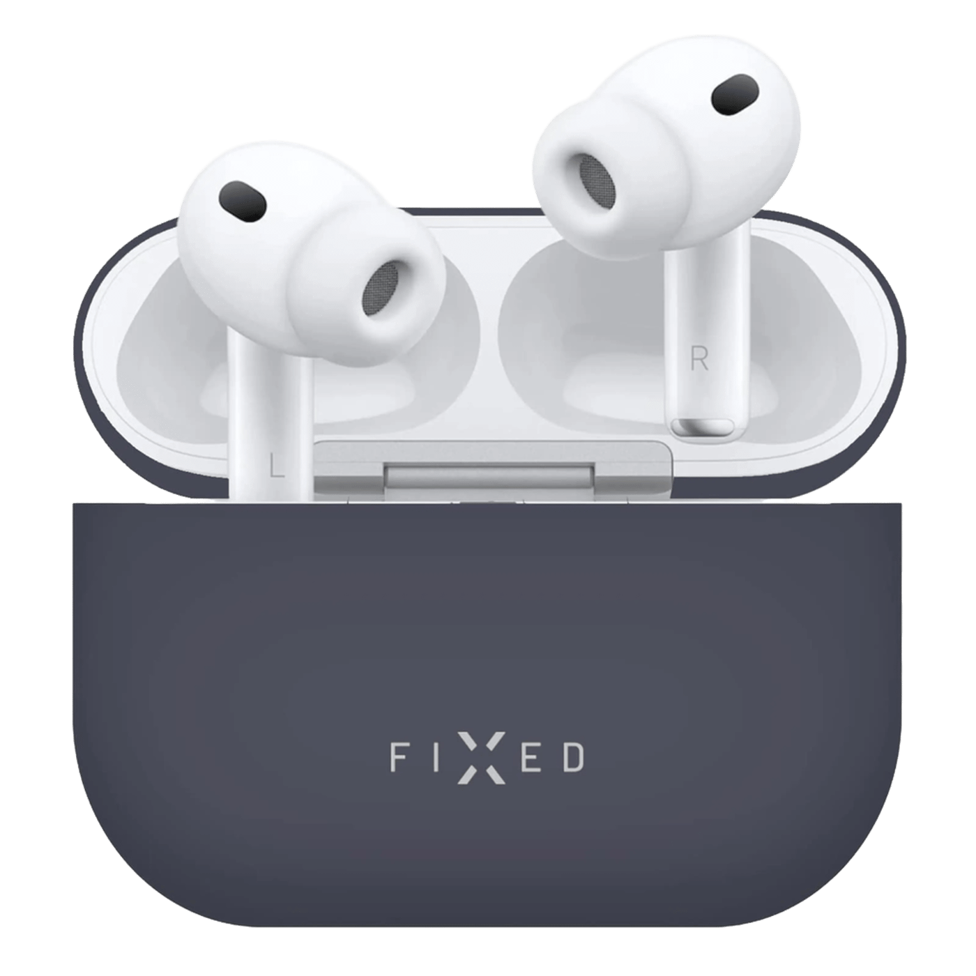 Fixed Silky Silikonfodral för Apple AirPods Pro 3 Blå