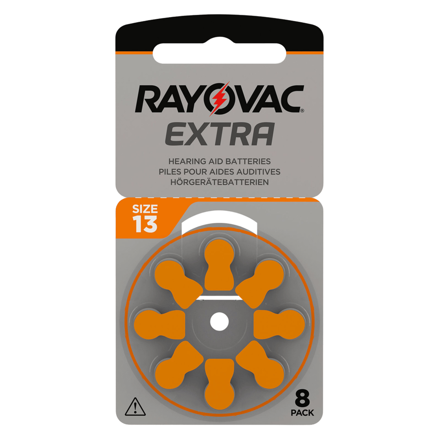Rayovac Hörapparatsbatterier Orange ZA13 8-pack