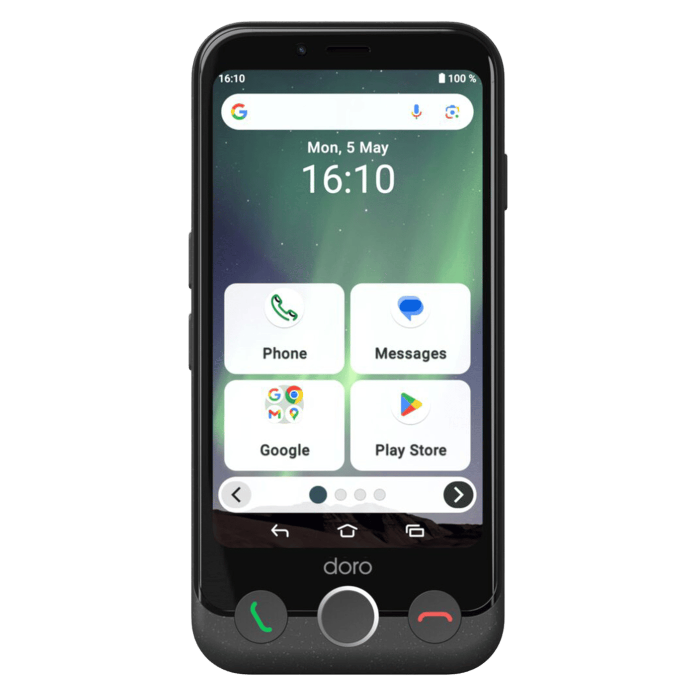 Doro Aurora A11 smartphone Grafitgrå