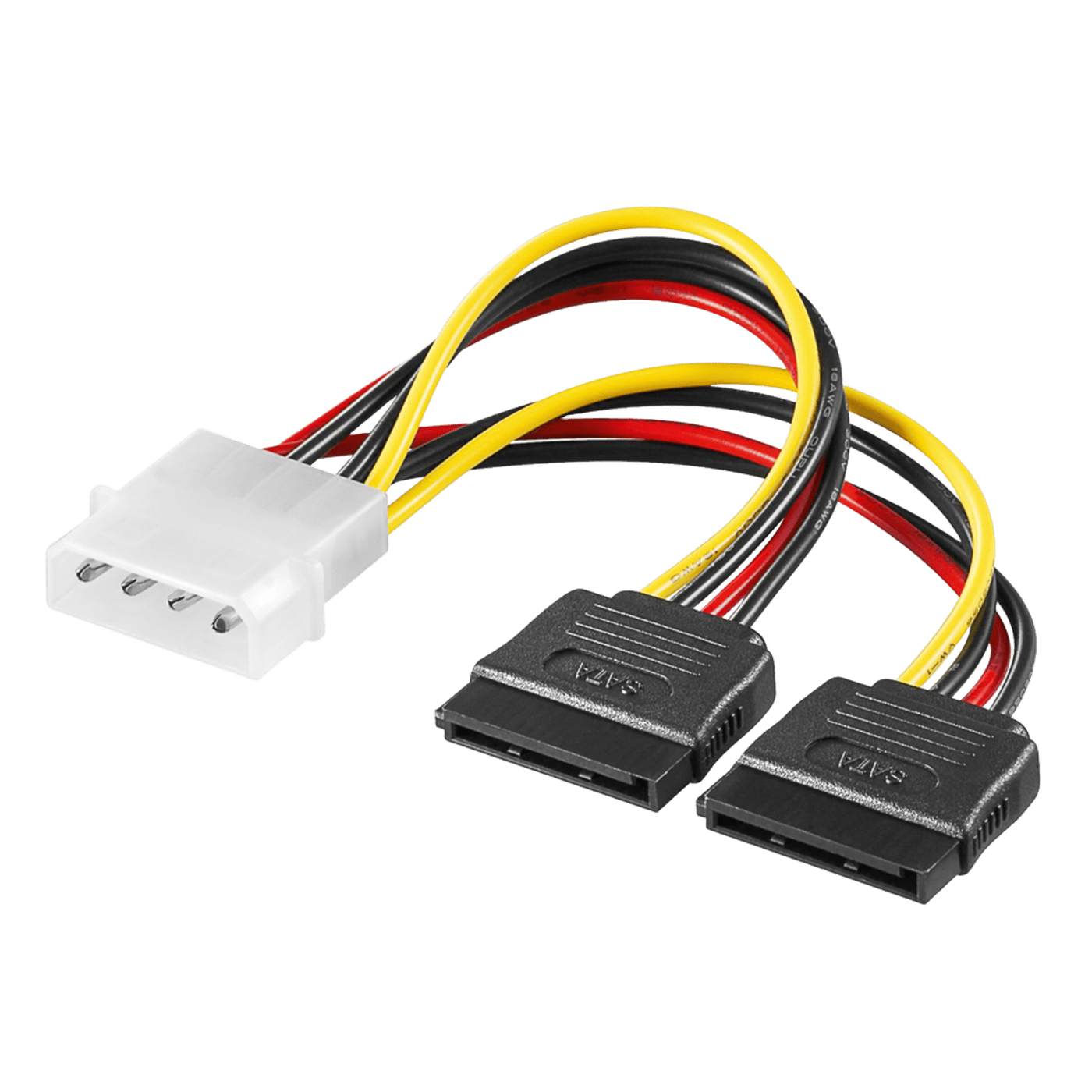 Luxorparts Molex till SATA-strömförgrening 4-pin