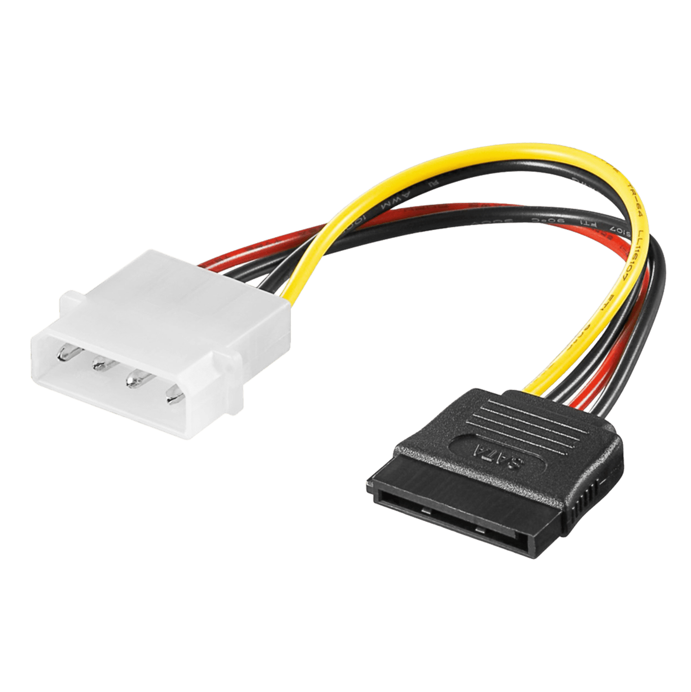Luxorparts Strömadapter Molex till SATA – Molex 4-pin