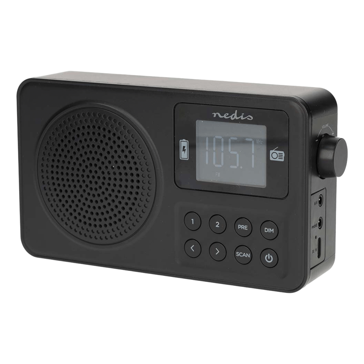 Nedis Portabel FM-radio med Bluetooth