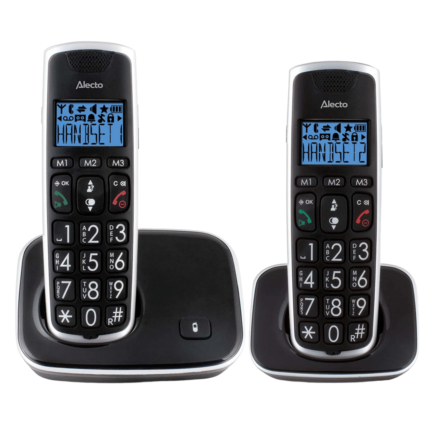 DECT-telefon Alecto FX-6020 (2 lurar + basstation)