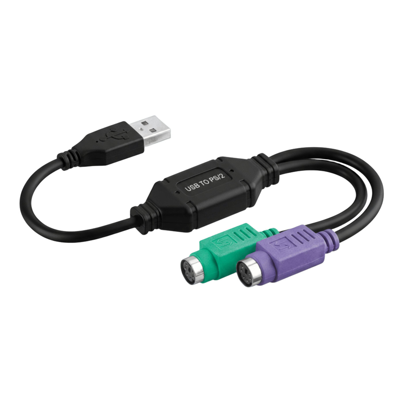 Adapterkabel USB-A hane till 2x PS/2 honor 0,3 m