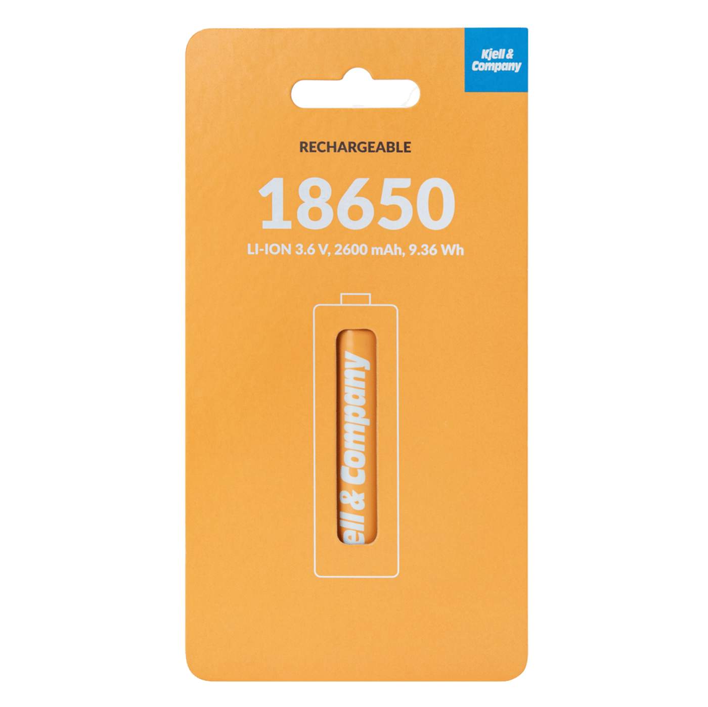 Kjell & Company 18650 Li-ion-batteri 3,6 V 2600 mAh
