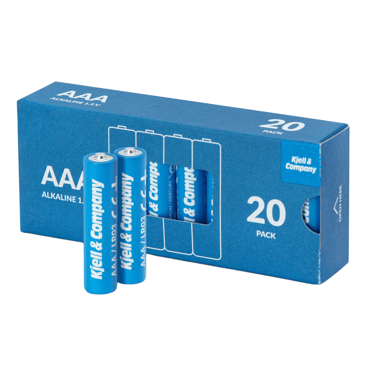 Kjell & Company AAA-batterier (LR03) 20-pk.