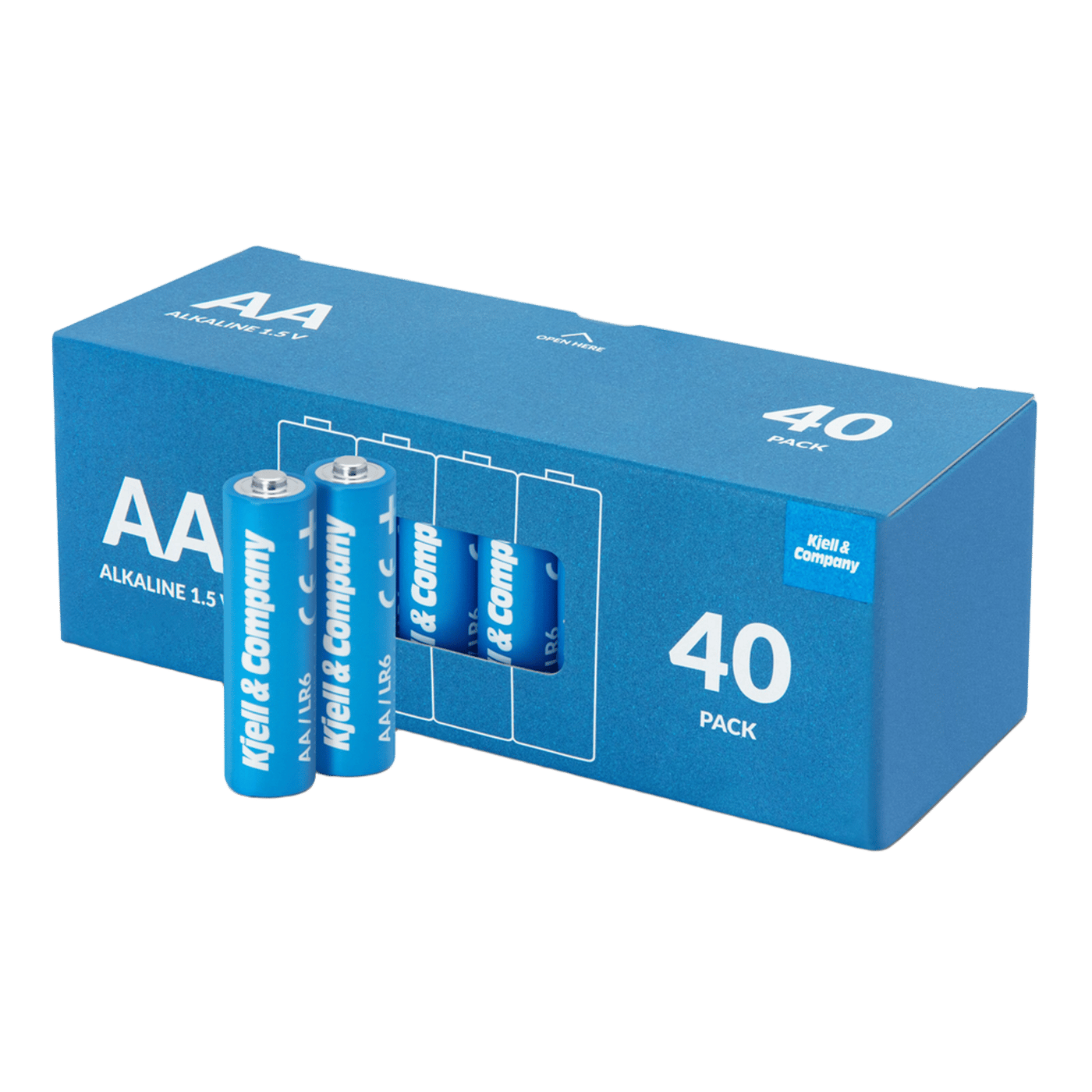 Kjell & Company AA-batterier (LR6) 40-pack
