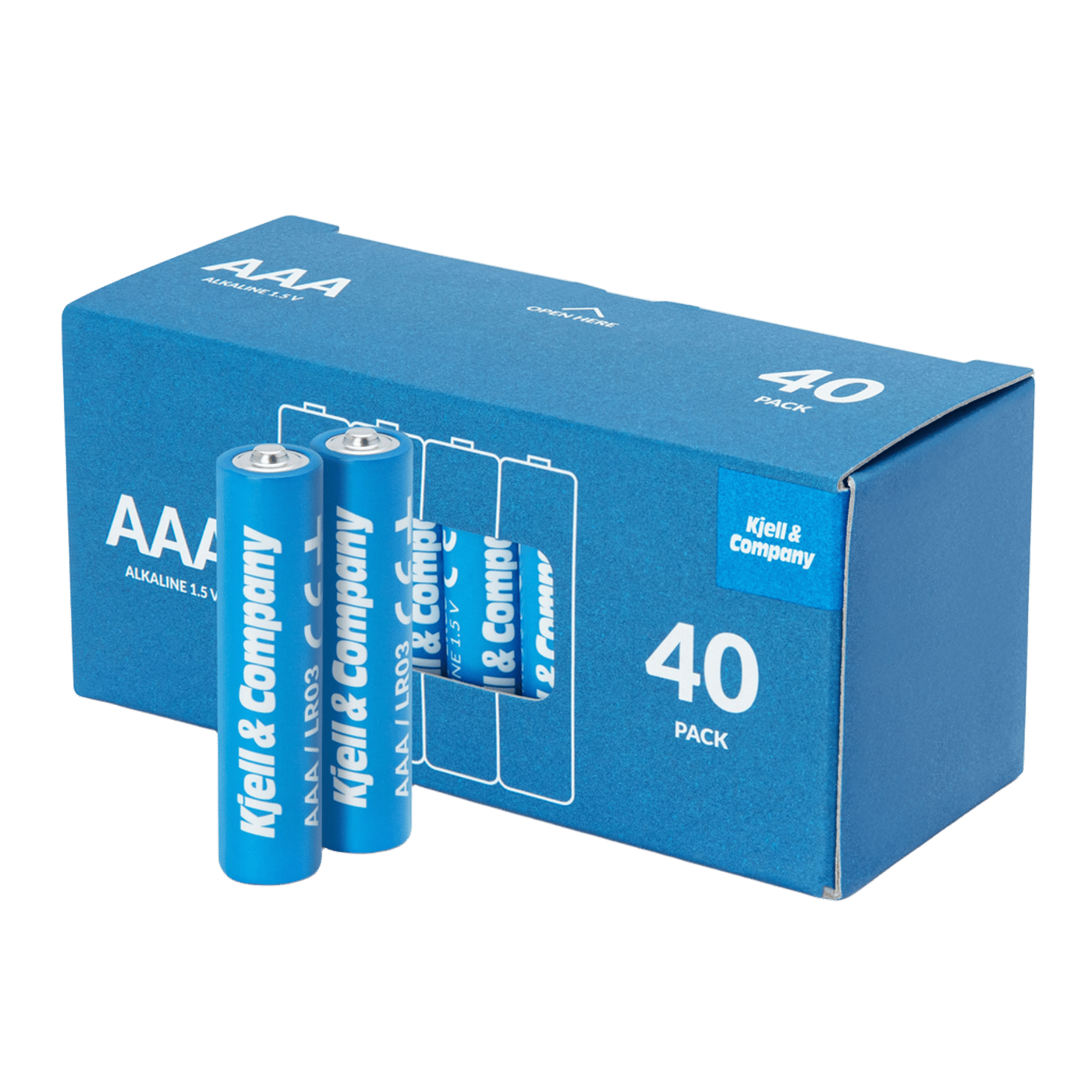 Kjell & Company AAA-batterier (LR03) 40-pk.