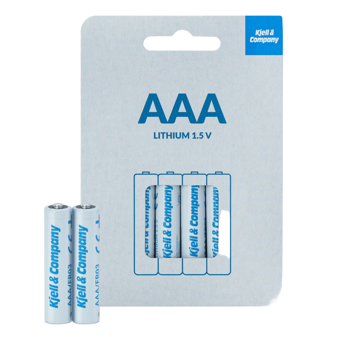 Kjell & Company AAA-litiumbatterier 4-pack
