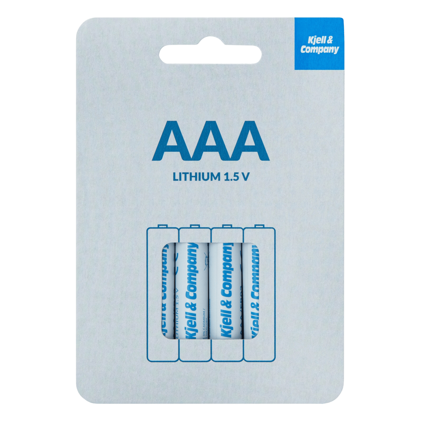 Kjell & Company AAA-litiumbatterier 4-pack
