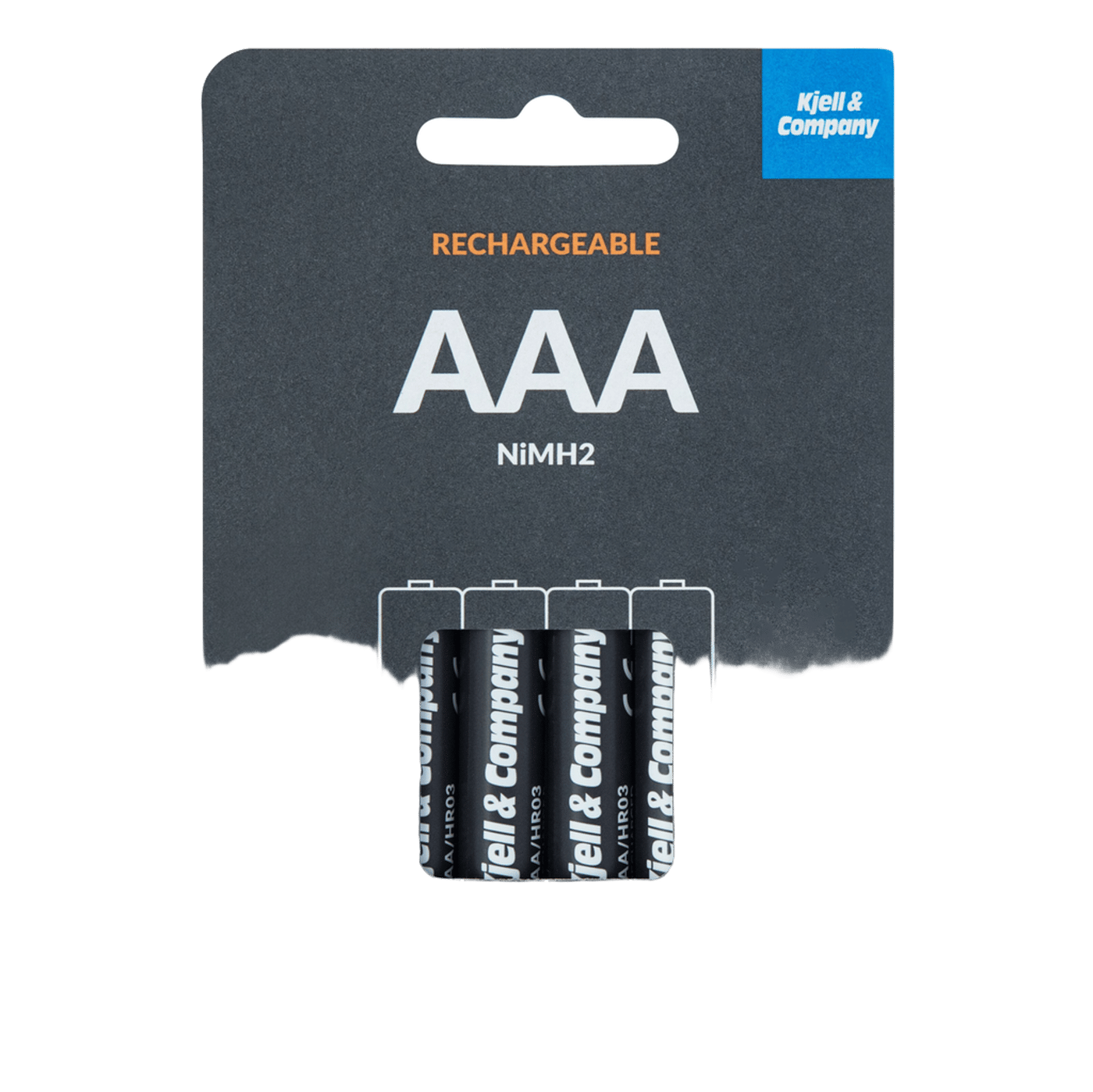 Kjell & Company Laddningsbara AAA-batterier 950 mAh 4-pack