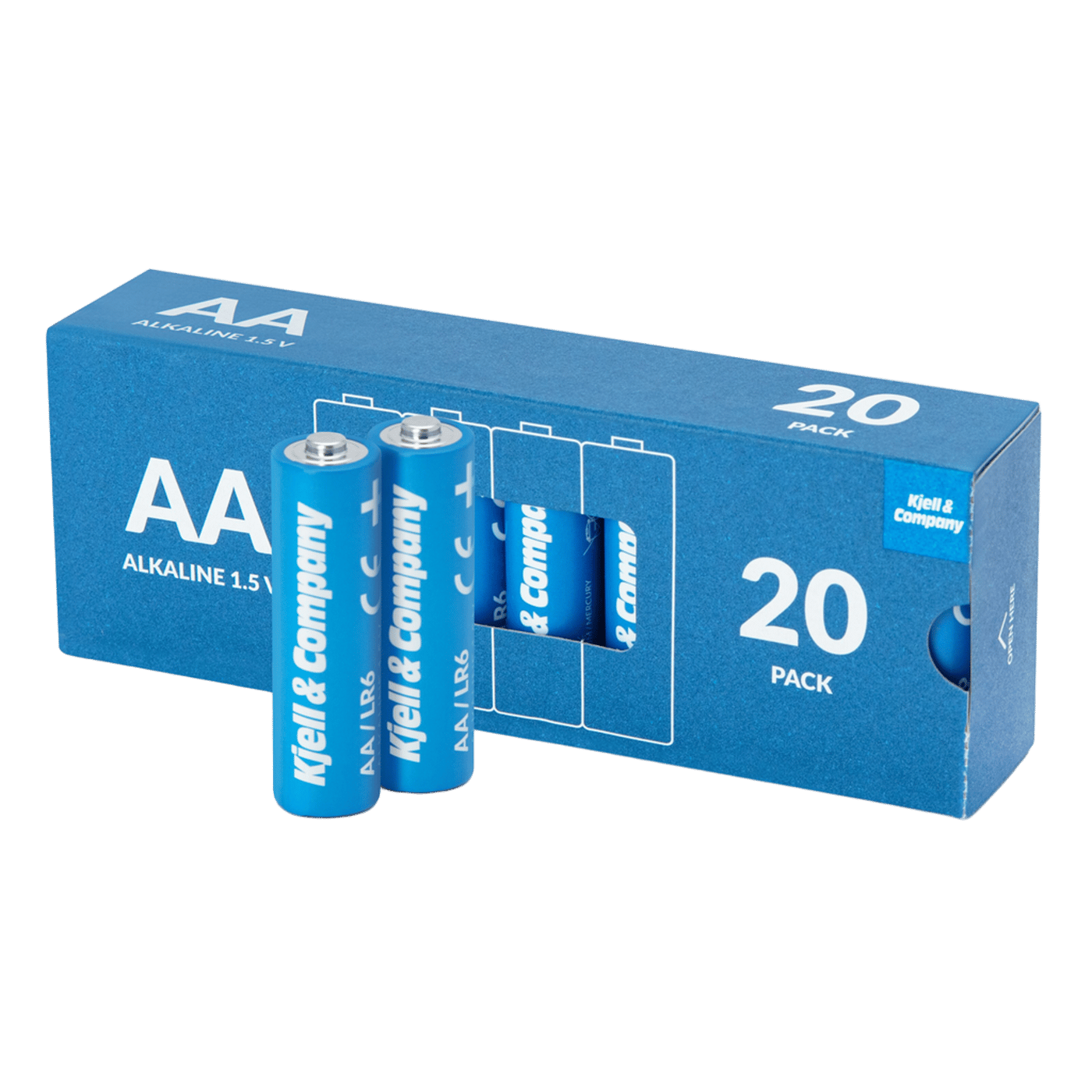 Kjell & Company AA-batterier (LR6) 20-pack
