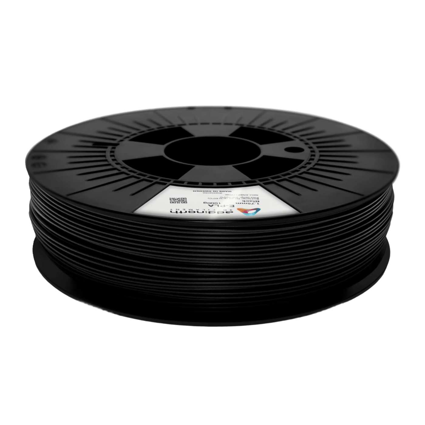 Addnorth E-PLA-filament 1,75 mm 1000 g-Svart