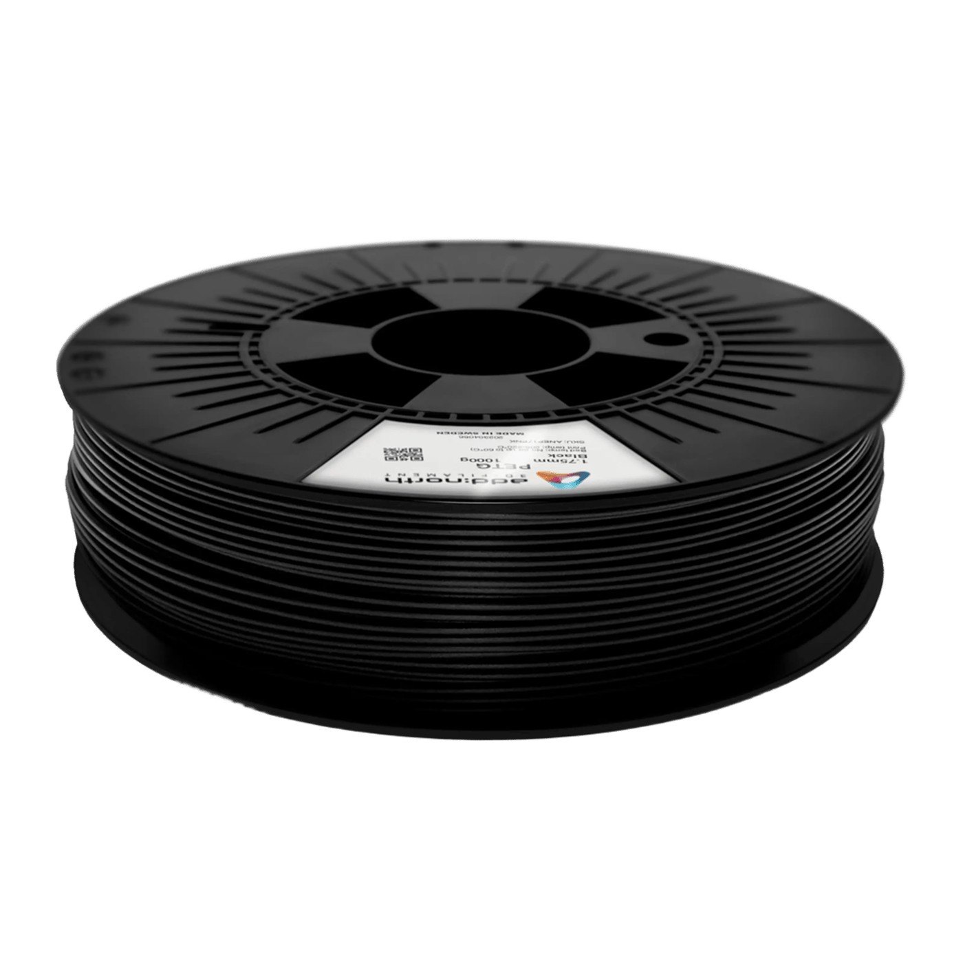 Addnorth PETG Economy-filament 1,75 mm 1000 g – svart