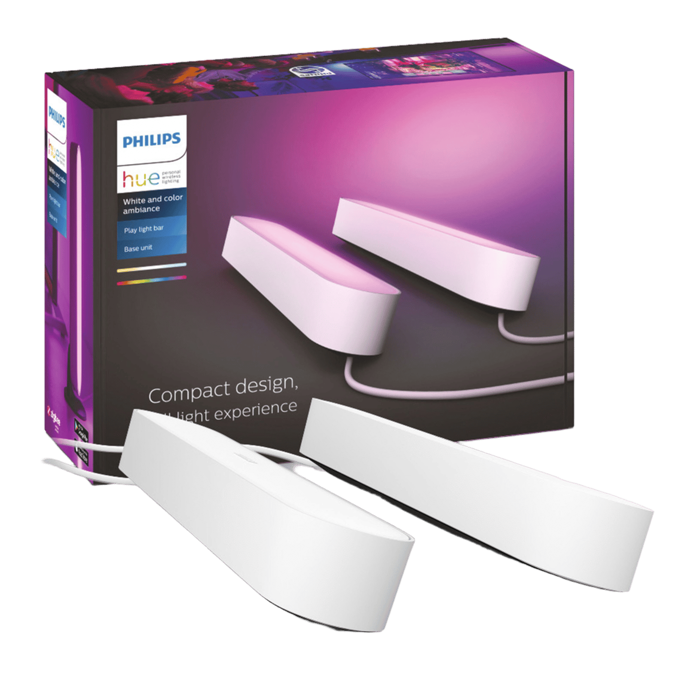 Philips Hue Play light bar – smart ljuslist, 2-pack Vit