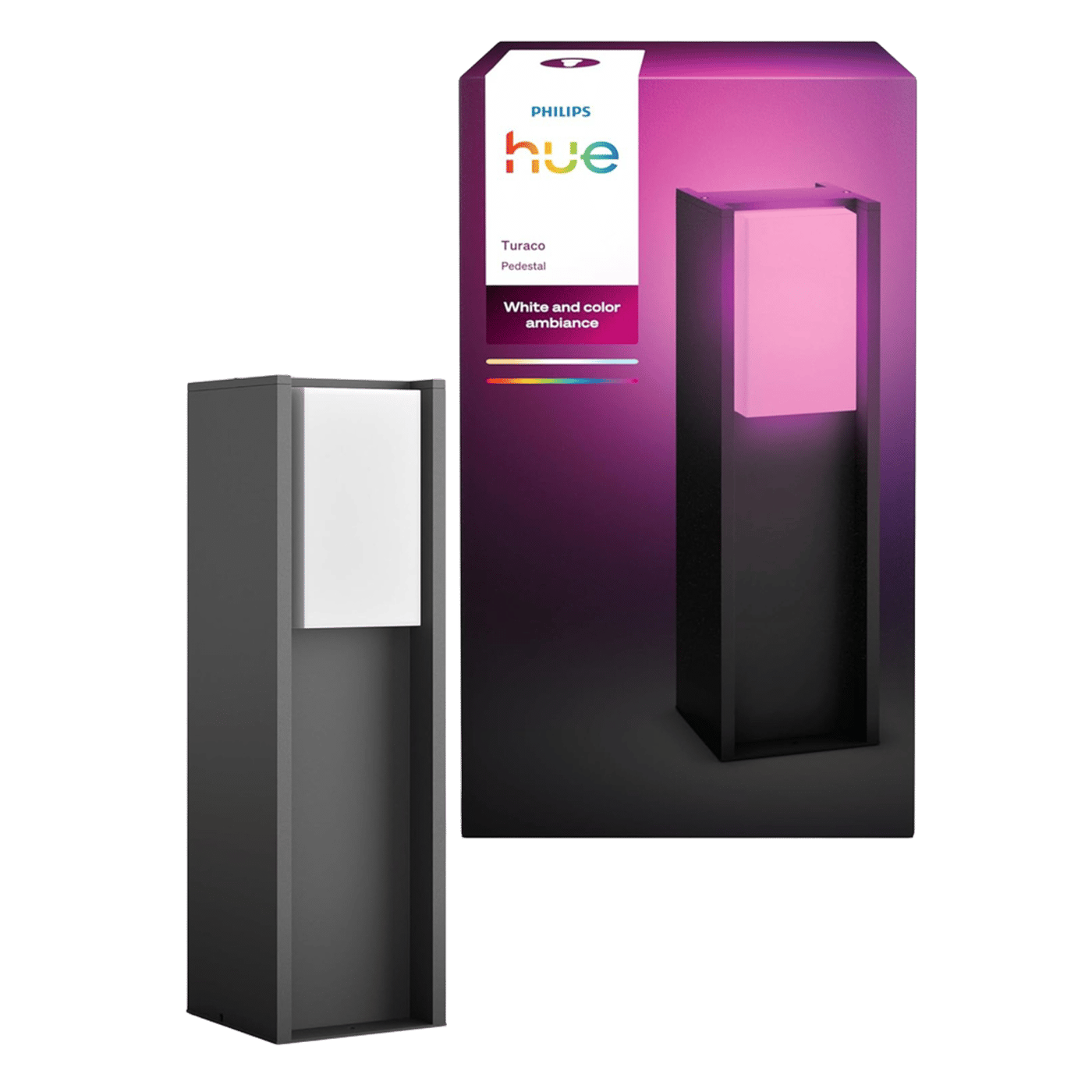 Philips Hue Turaco pollare för utomhusbruk Antracit