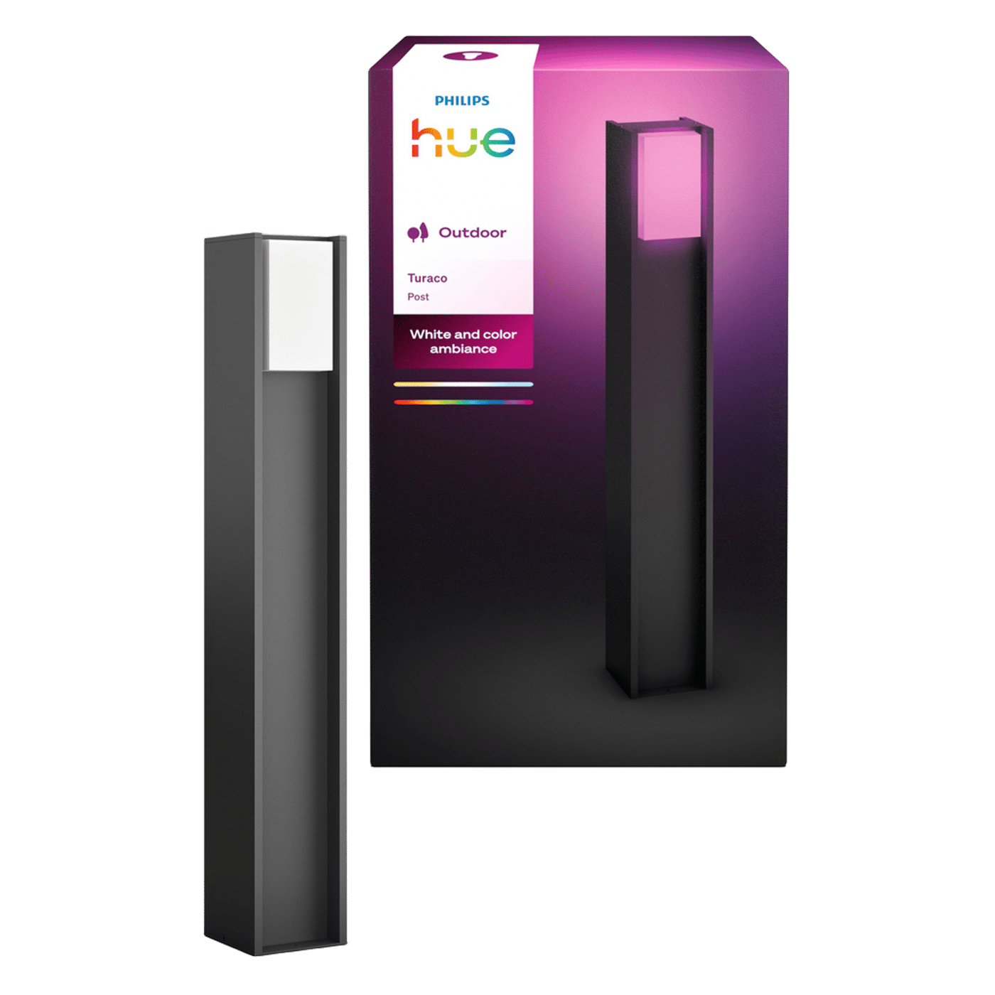 Philips Hue Turaco pollare White and Color Ambiance Antracit
