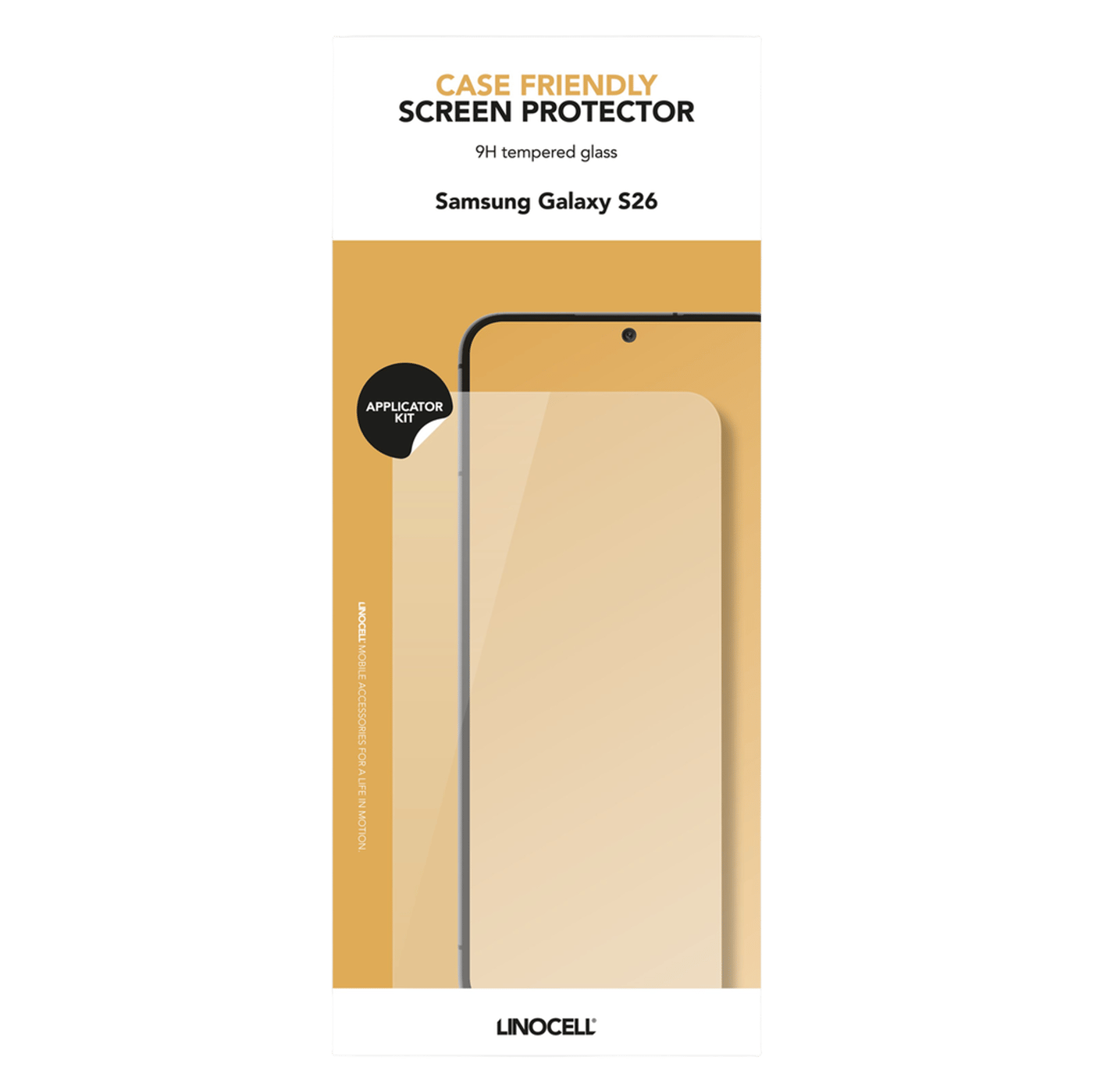 Linocell Case Friendly skjermbeskytter for Samsung Galaxy S26