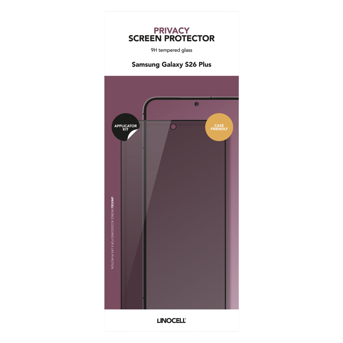 Linocell Privacy skjermbeskytter for Samsung Galaxy S26+