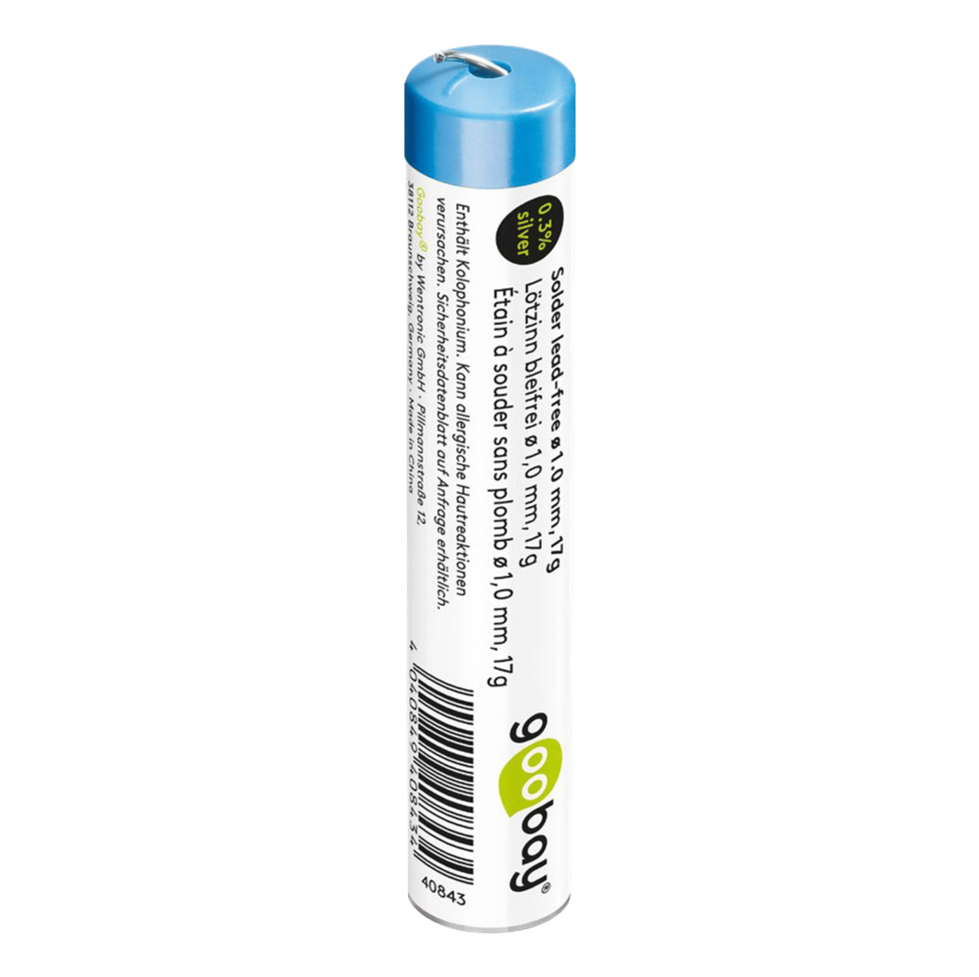 blyfritt lödtenn ø 1,0 mm 17 g