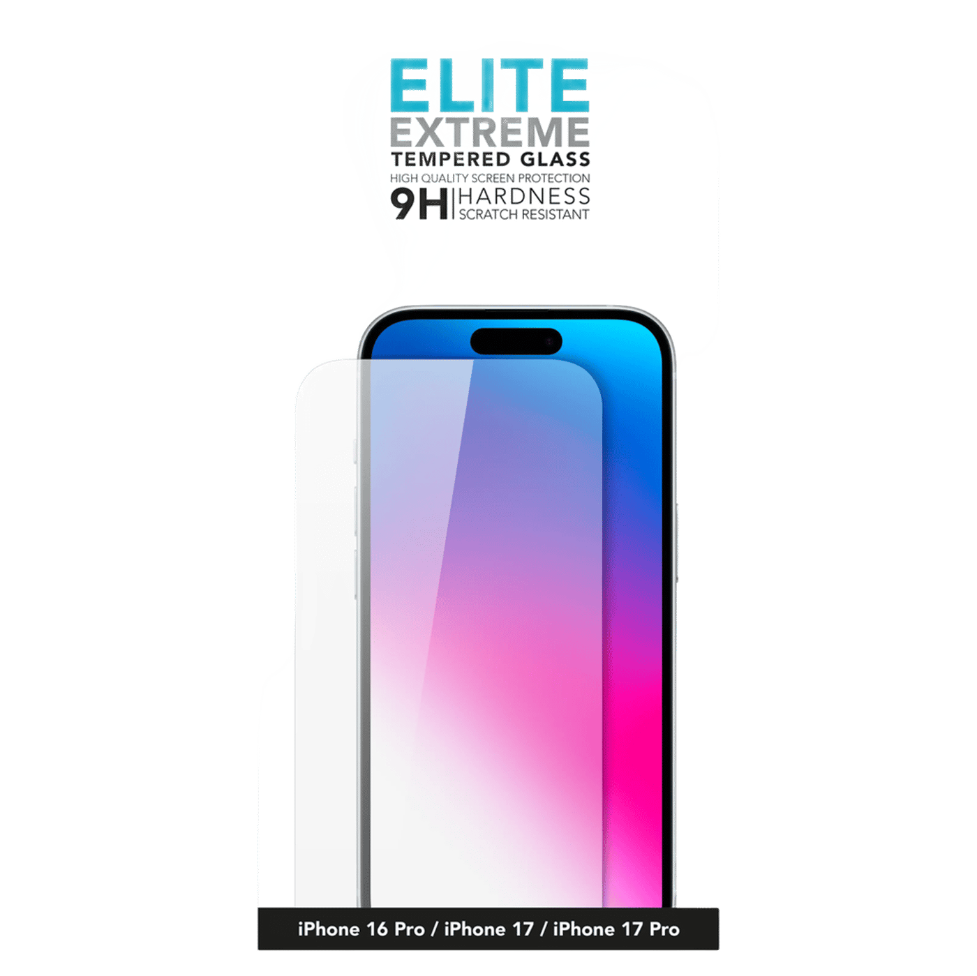 Linocell Elite Extreme Skjermbeskytter for iPhone 16 Pro, 17, 17 Pro og 18 Pro