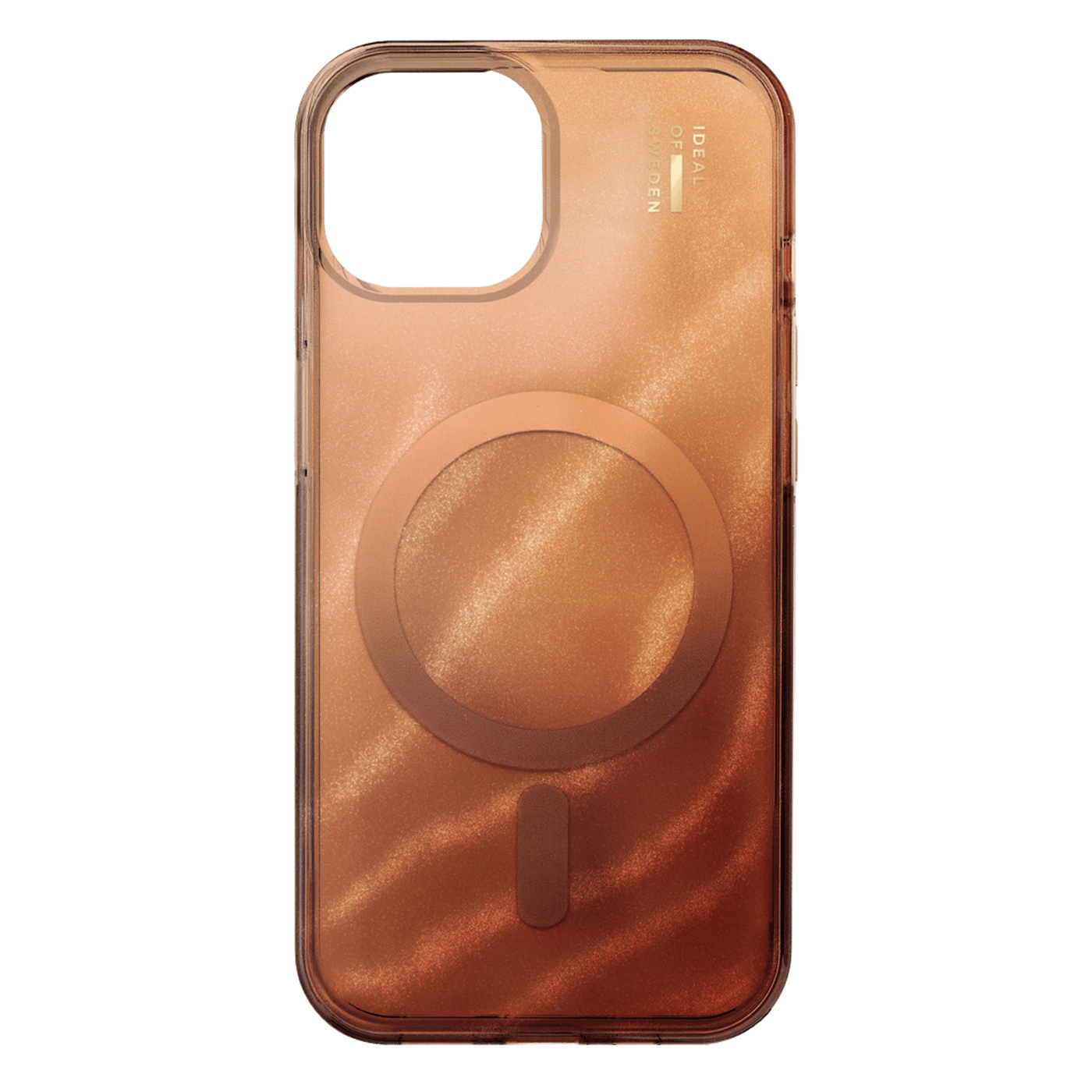 IDEAL OF SWEDEN Clear MagSafe Case för iPhone 13, 14, 15, 16e och 17e Mocha Mousse