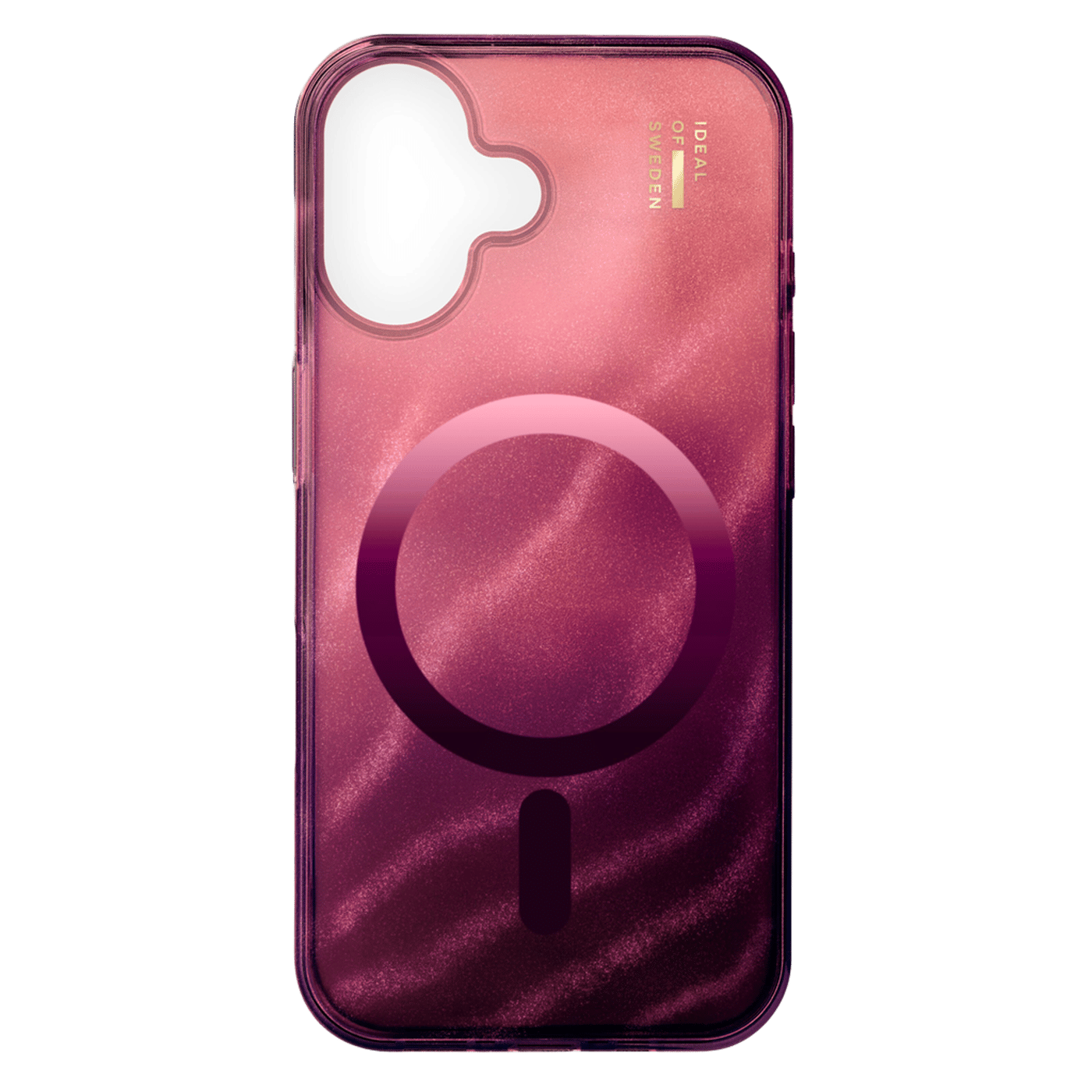 IDEAL OF SWEDEN Clear MagSafe Case för iPhone 16 Cherry Lacquer