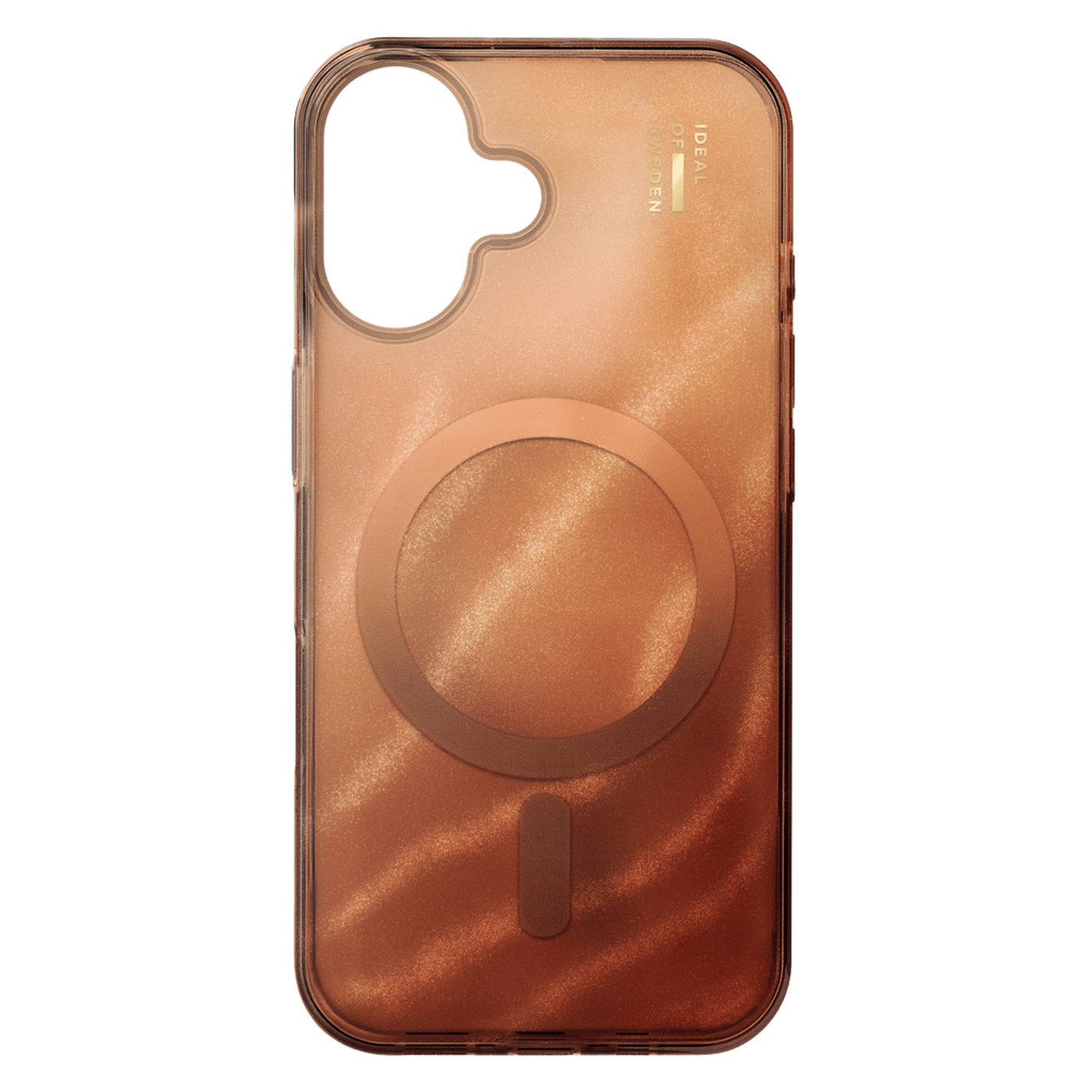 IDEAL OF SWEDEN Clear MagSafe Case för iPhone 16 Mocha Mousse