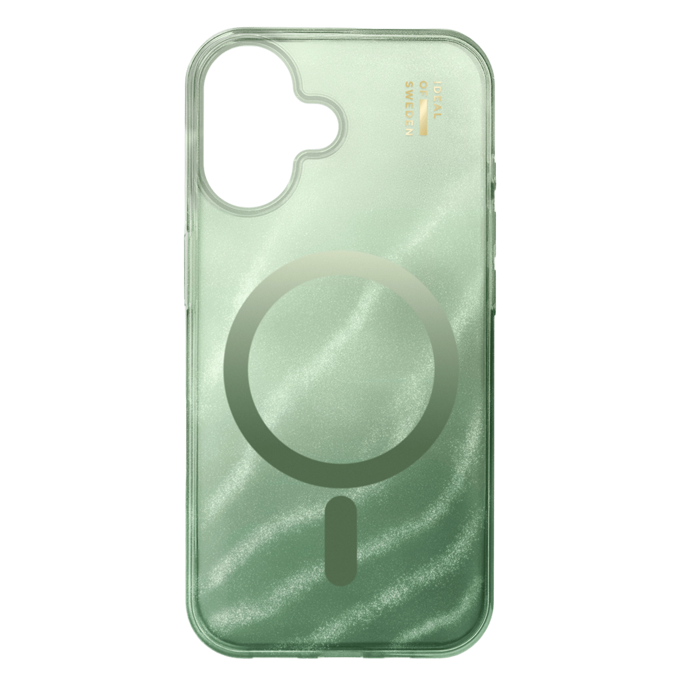 IDEAL OF SWEDEN Clear MagSafe Case för iPhone 16 Sage Green