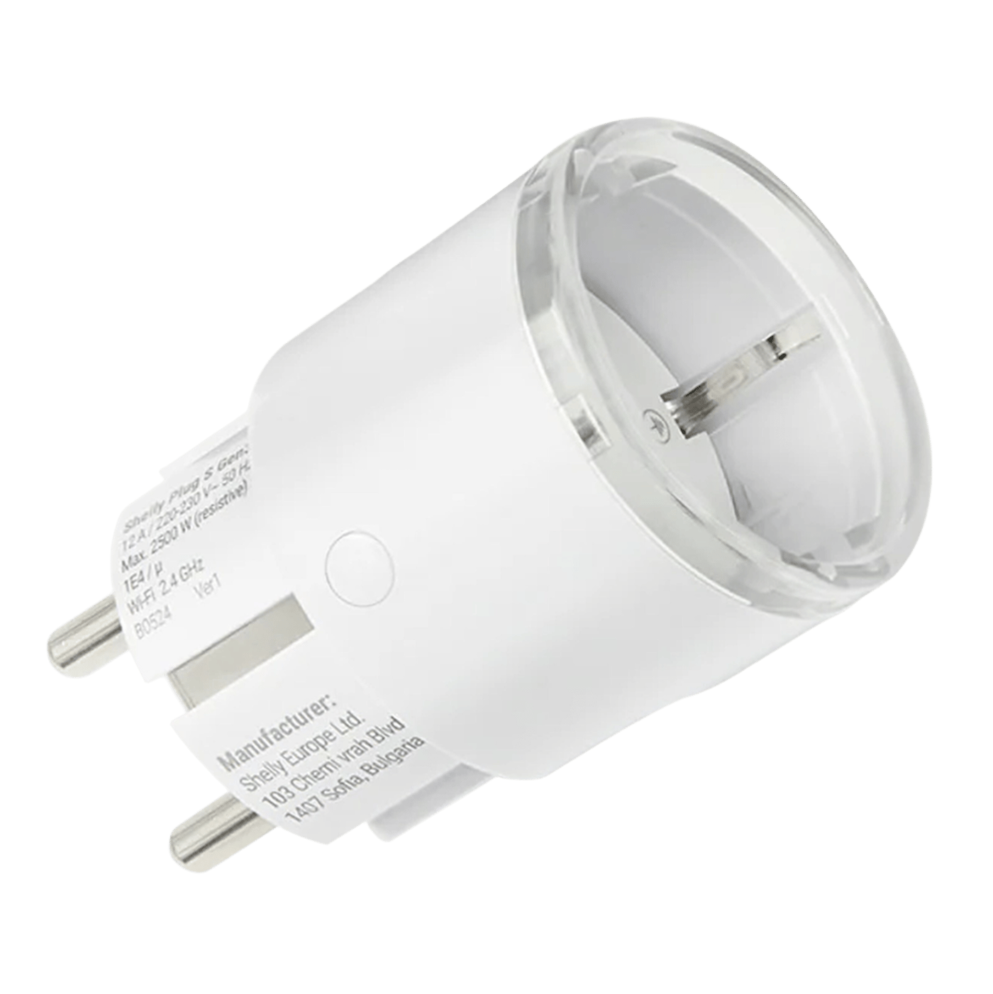 Shelly Plug S Gen3 smart kontakt Vit
