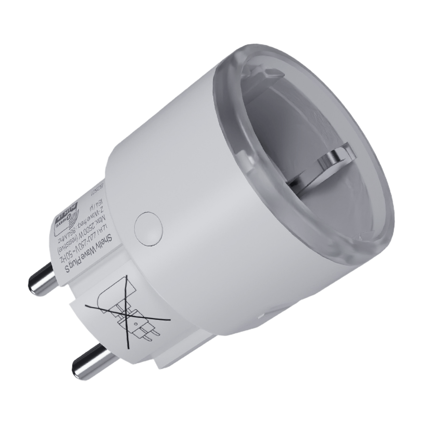 Shelly Wave Plug S LR – smart Z-Wave-plugg med energimåling Svart