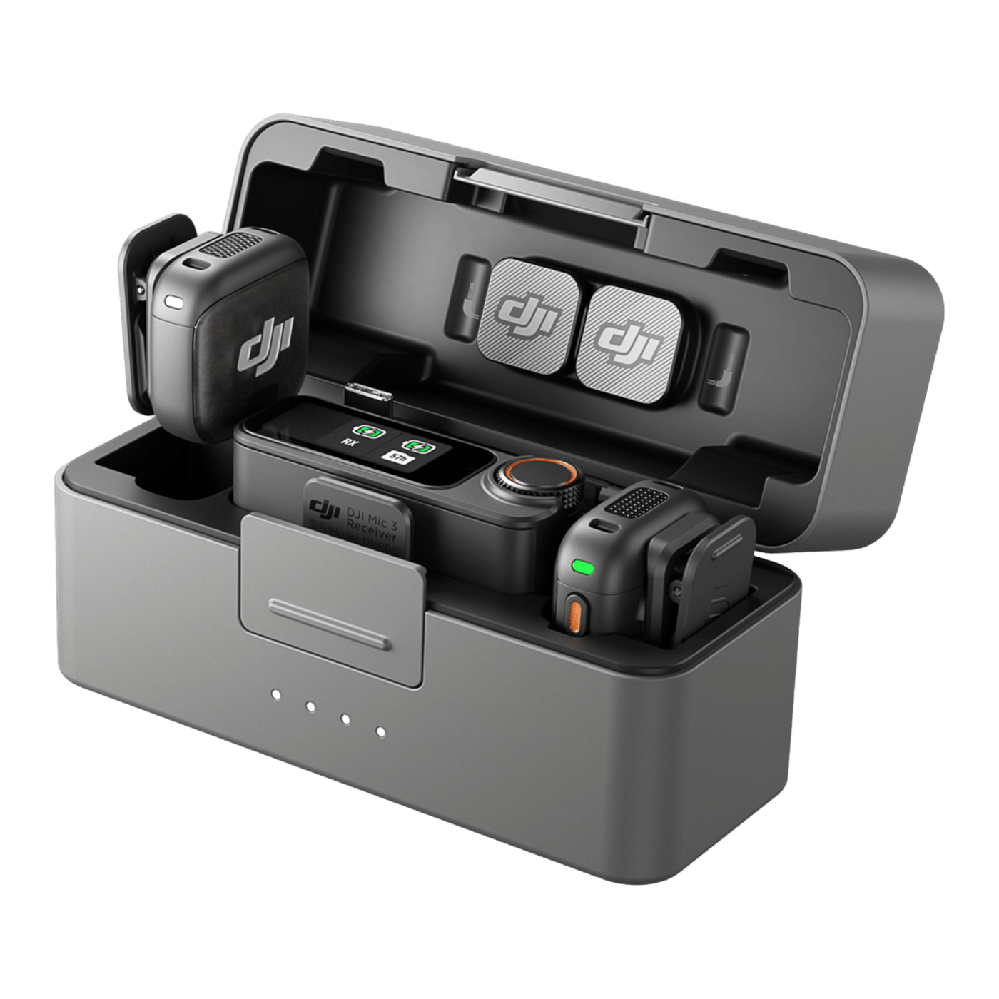 DJI Mic 3 trådløst mikrofonsett 2 TX + 1 RX + ladeetui