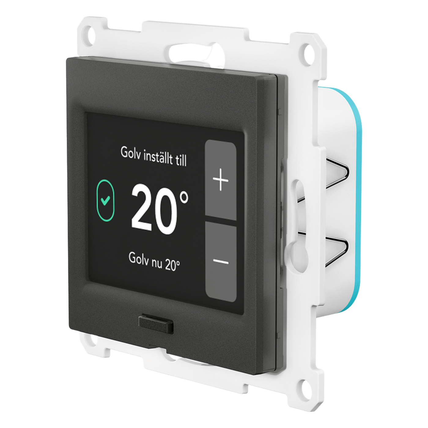 Plejd TRM-01 termostat för elburen golvvärme (Exxact) Exxact, antracit