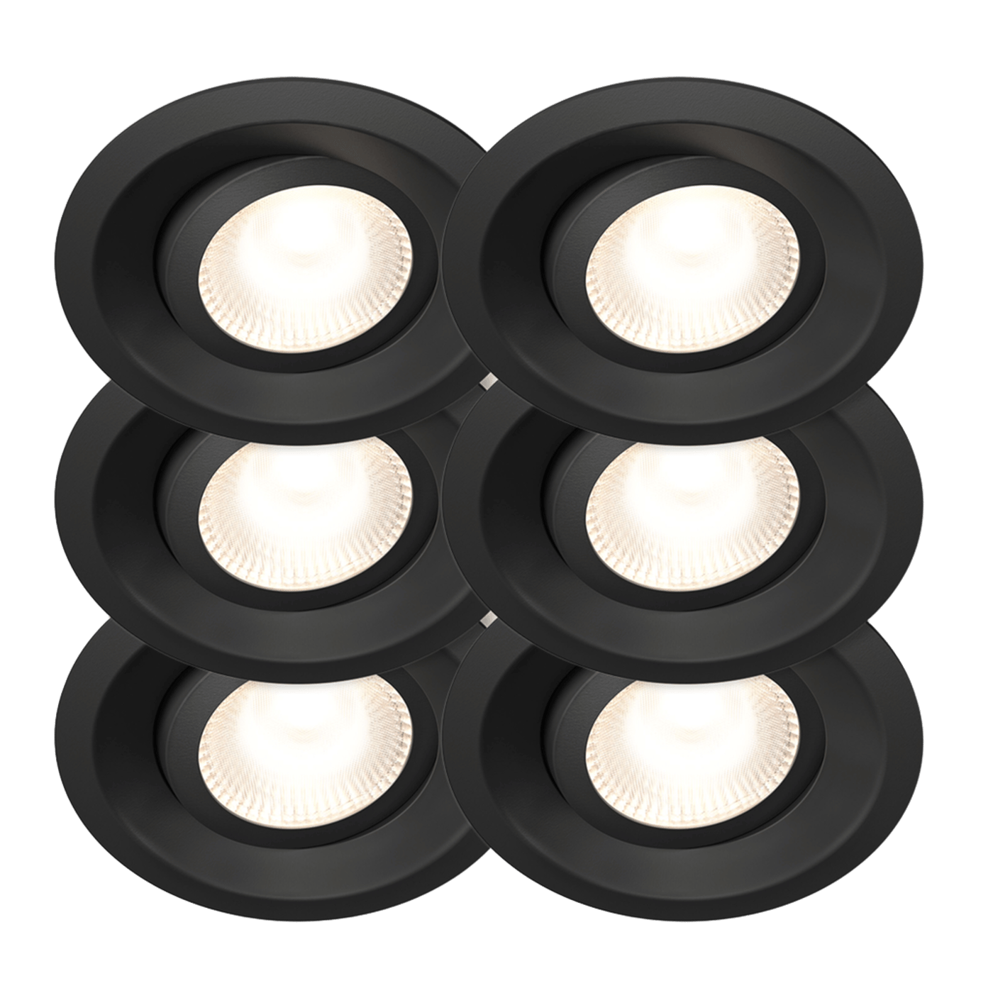 Plejd Downlight Tilt DWN-01 6-pack Svart
