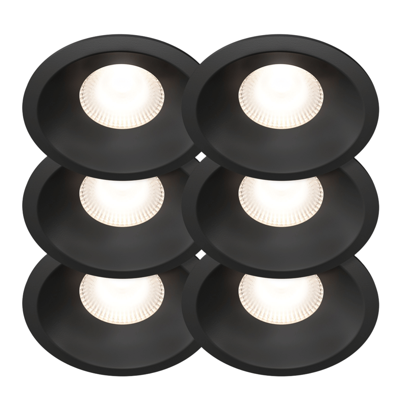 Plejd Downlight Deep DWN-02 6-pack Svart