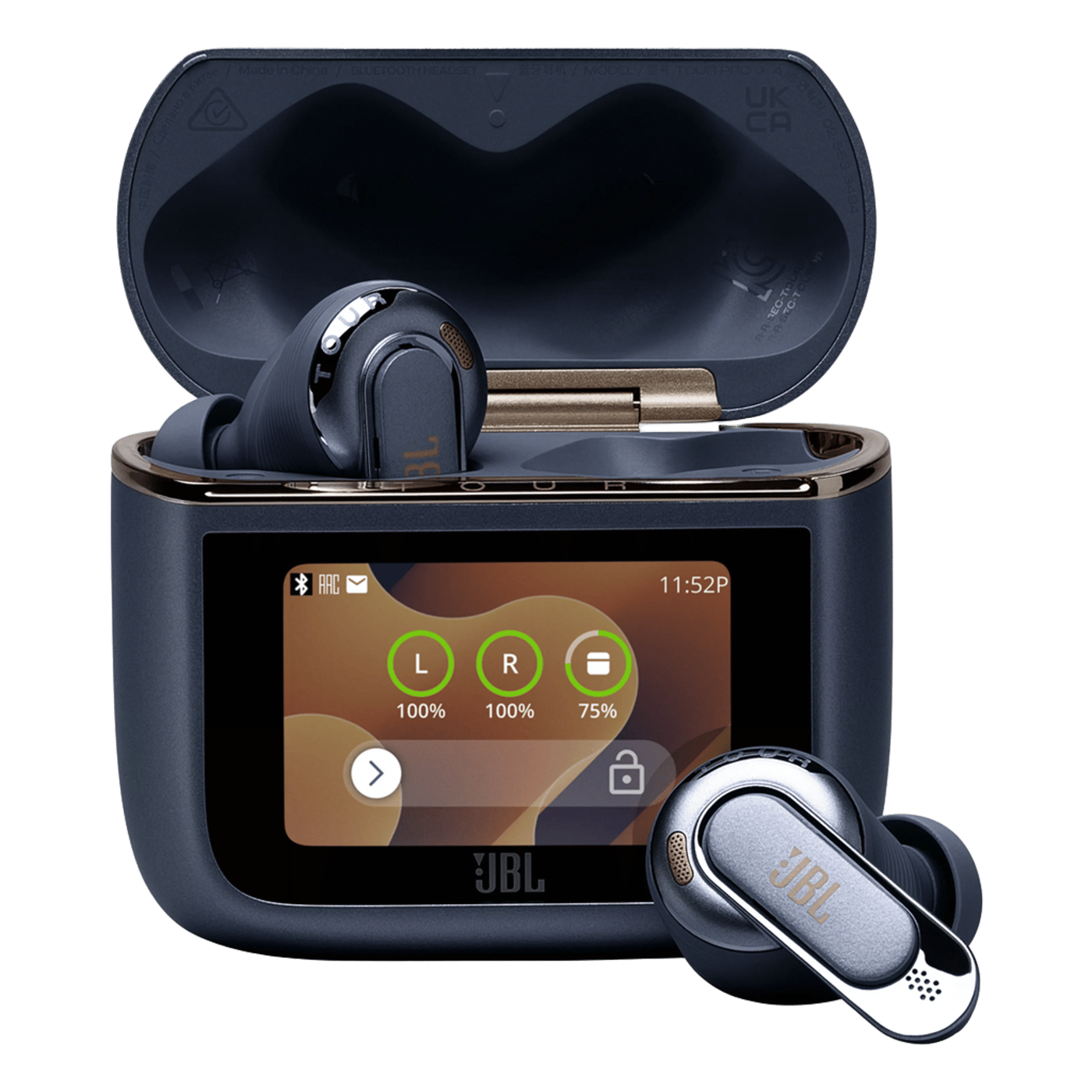 JBL Tour Pro 3 trådløse in-ear-hodetelefoner Blå