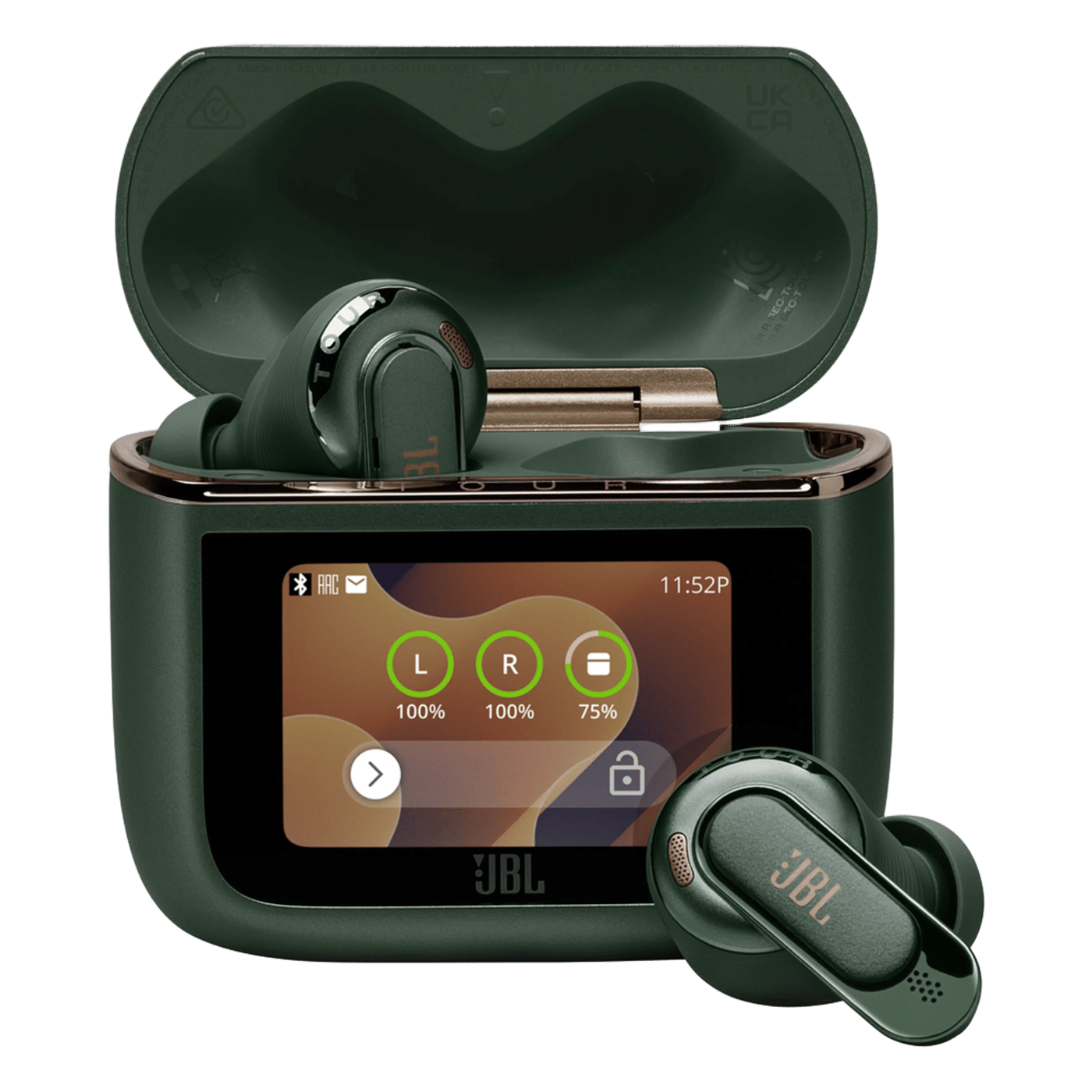 JBL Tour Pro 3 trådløse in-ear-hodetelefoner Grønn