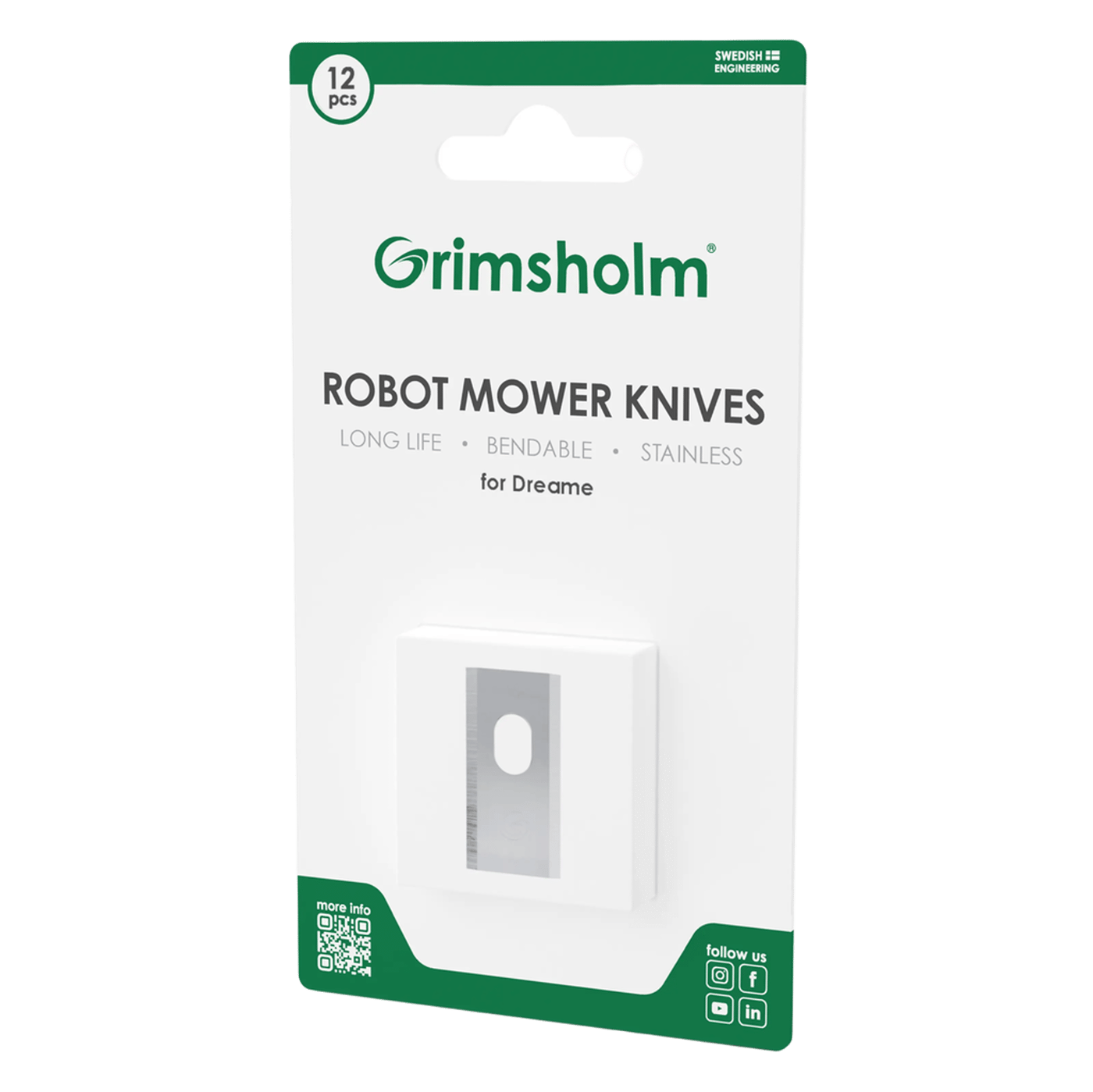Grimsholm Kniver til Dreame robotgressklipper 12-pakk