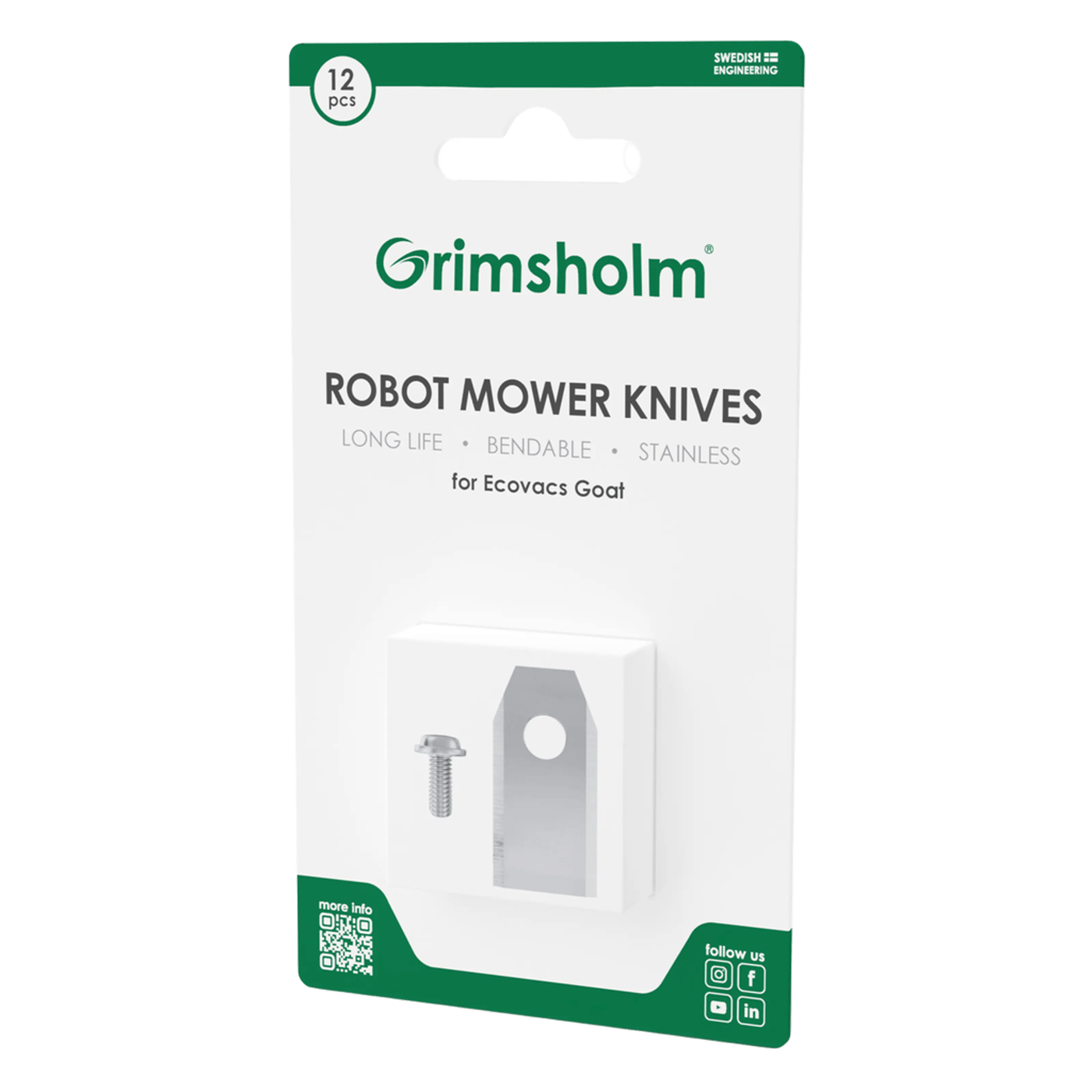 Grimsholm Knivar till Ecovacs GOAT 12-pack