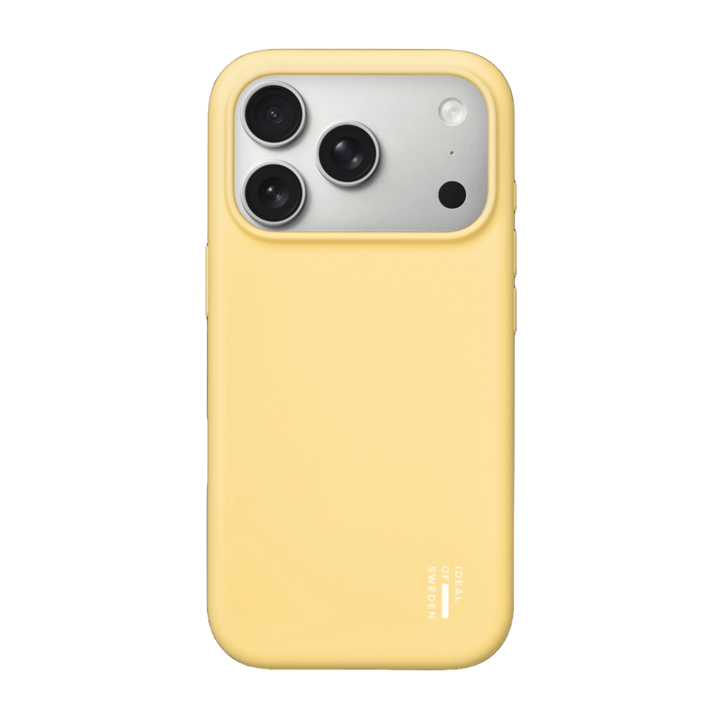 IDEAL OF SWEDEN Silicone MagSafe Case for iPhone 17 Pro Max Soft Lemon