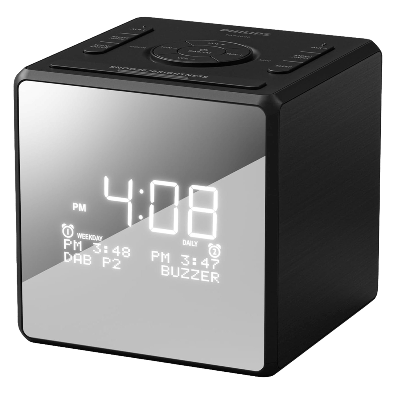 Philips R4600 DAB+-klockradio med USB-C-laddning