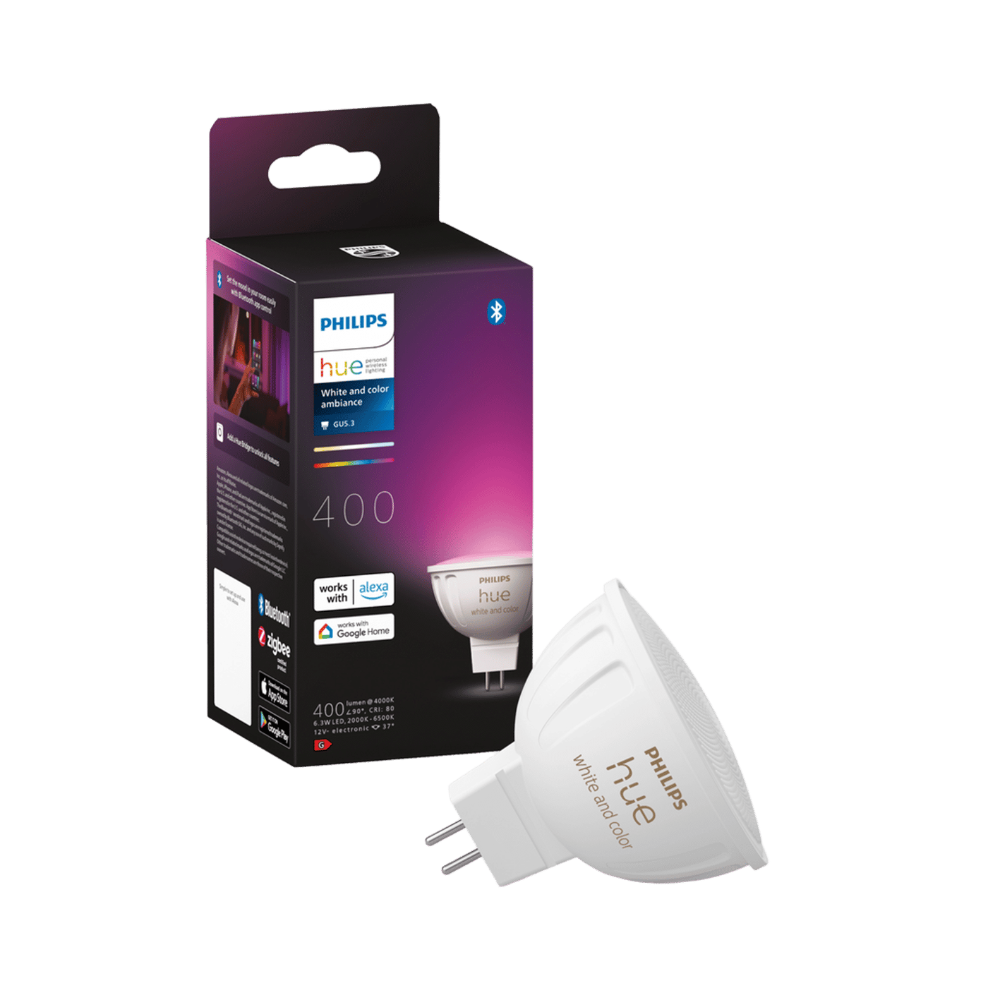 Philips Hue White and Color Ambience MR16 400 lm