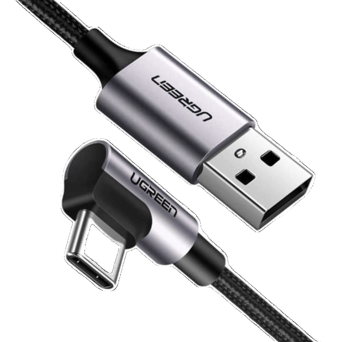 Ugreen Vinklad USB-C till USB-A-kabel 2 m