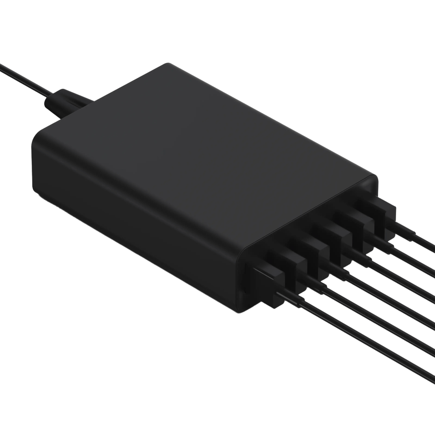 Linocell USB-laddstation 6 portar Svart