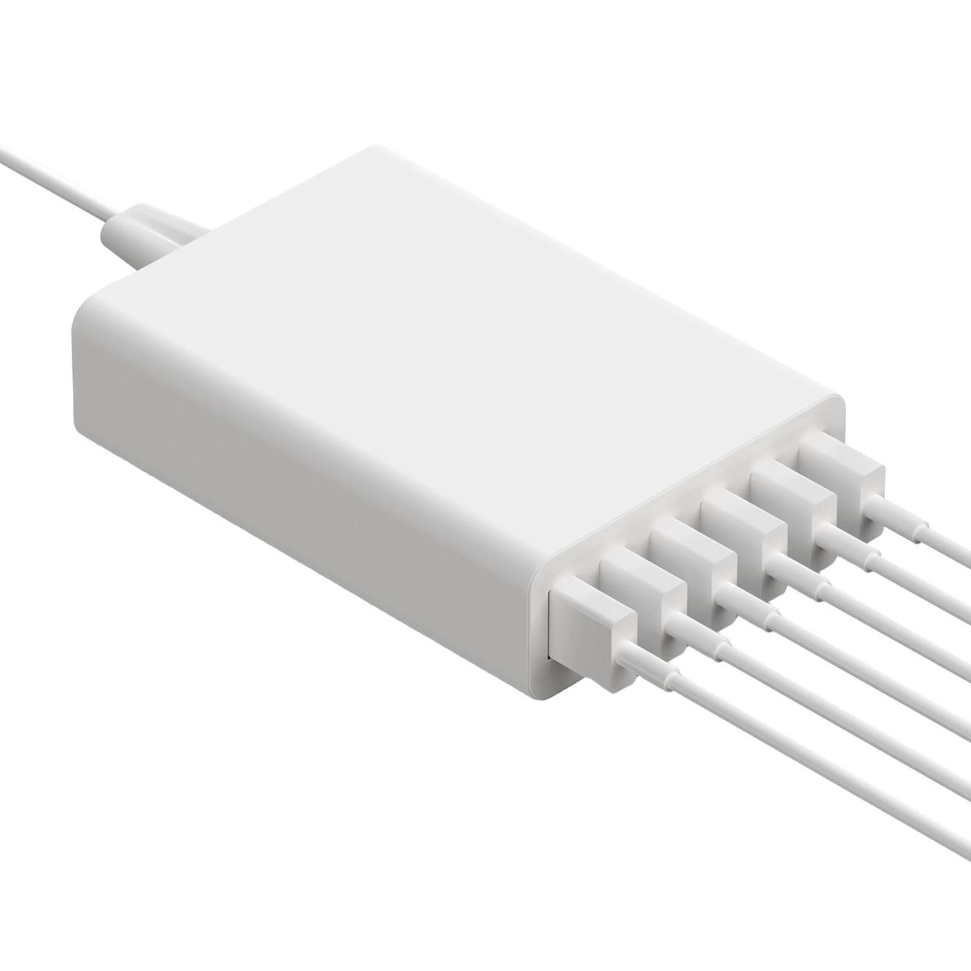 Linocell USB-laddstation 6 portar Vit