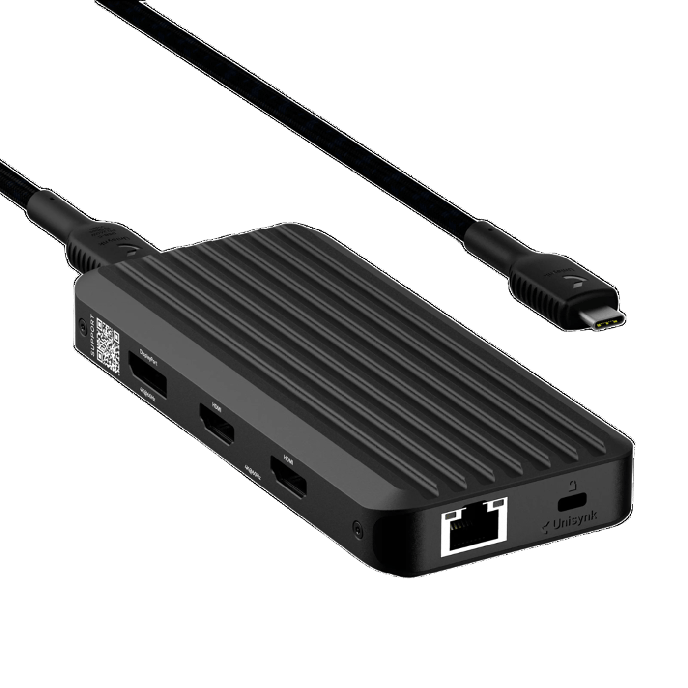 Unisynk 10-portars USB-C-hubb med 140 W pass-through