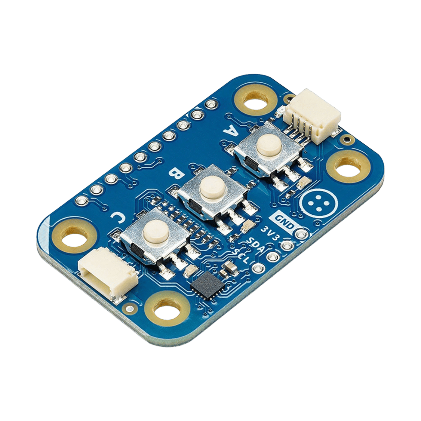 Arduino Modulino Buttons – knappmodul med LED-indikering
