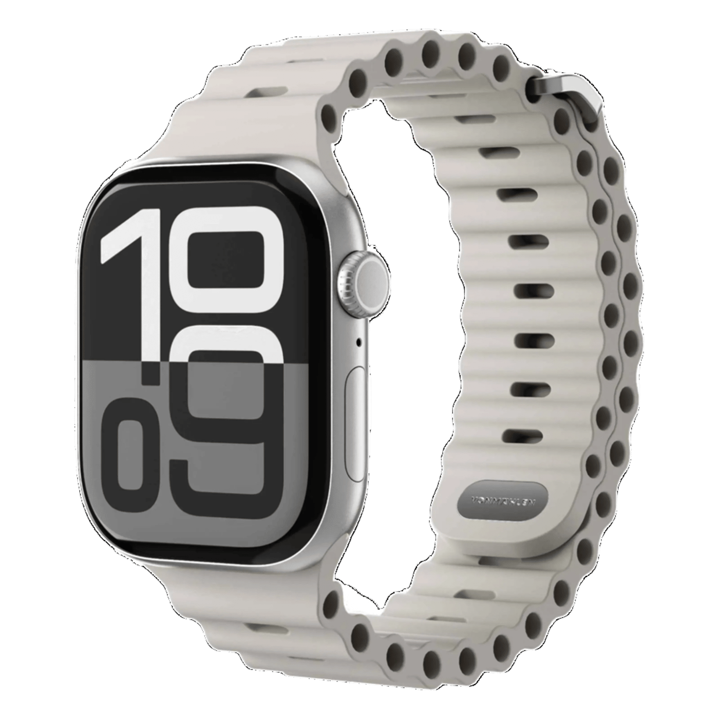 Vonmählen Wave Band 2 till Apple Watch 44/45/46/49 mm Cream